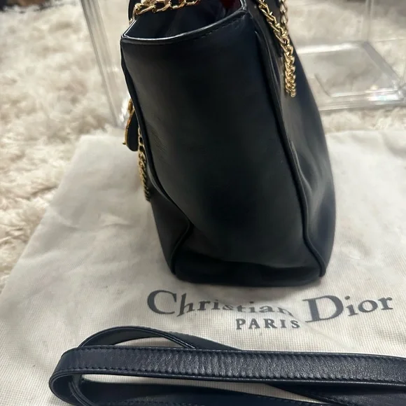 Christian Dior Lady Dior 2 Way Tote Bag Navy - Picture 7 of 14